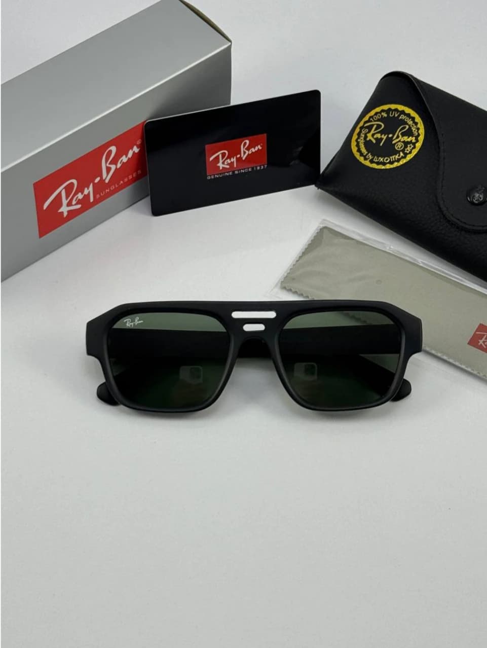 عینک ریبن مشکی ماتrayban rb-4397 — تصویر ۳
