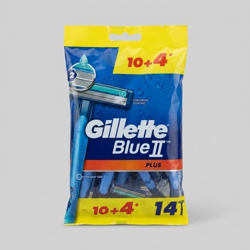 خود تراش ژیلت مدل Blue 3 بسته 12 عددی — تصویر ۲