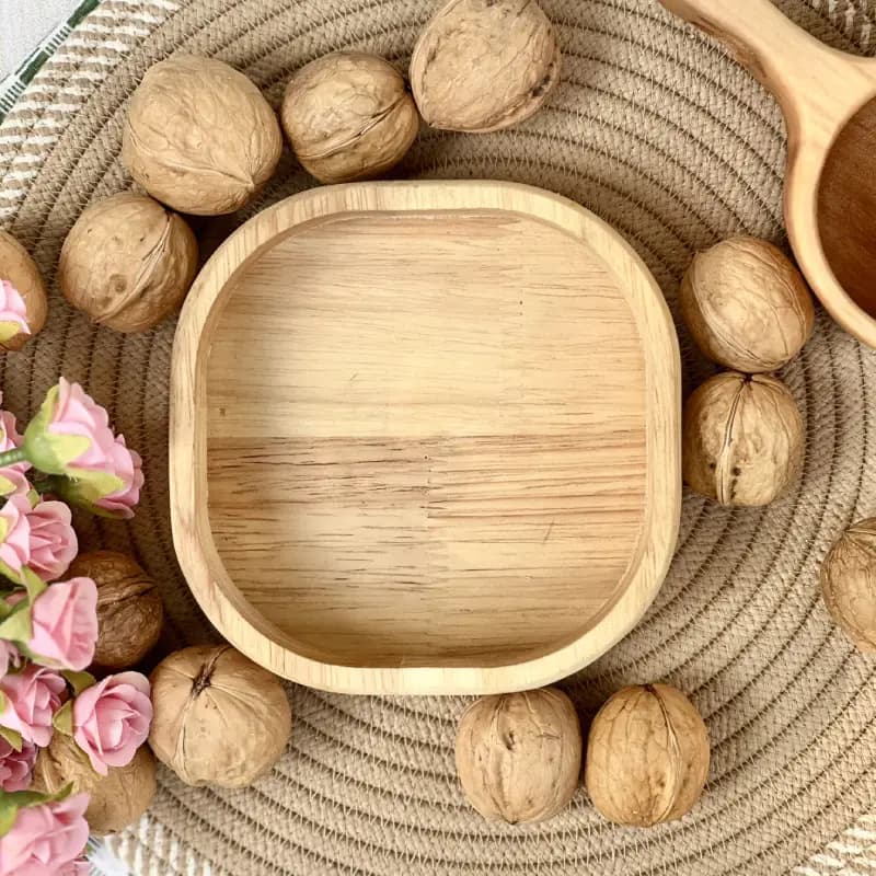 کاسه گردو چوبی (15 سانتی) — تصویر ۲