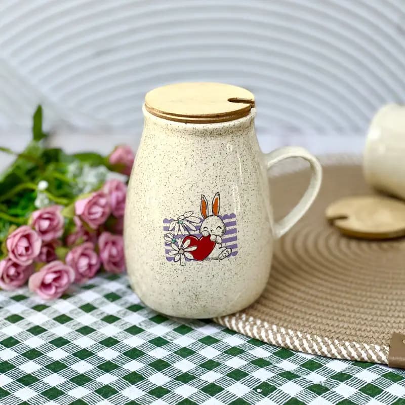 ماگ شیر جوش درب چوبی — تصویر ۲