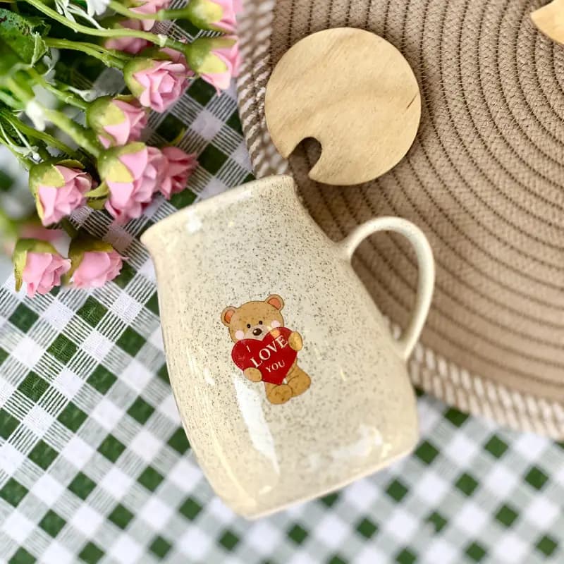 ماگ شیر جوش درب چوبی — تصویر ۳