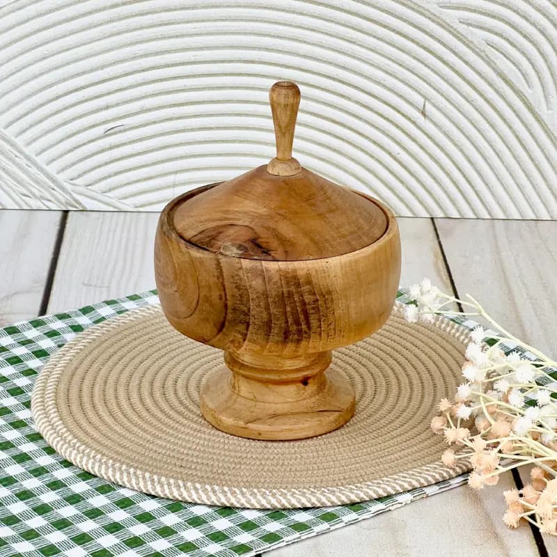 شکلات خوری چوبی پایه دار