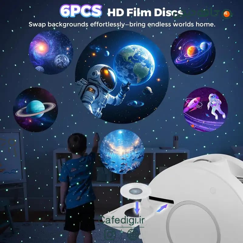 پروژکتور کهکشانی اسپیکر دار Starry Sky Projector — تصویر ۸