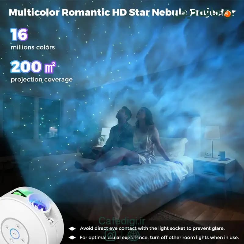 پروژکتور کهکشانی اسپیکر دار Starry Sky Projector — تصویر ۴