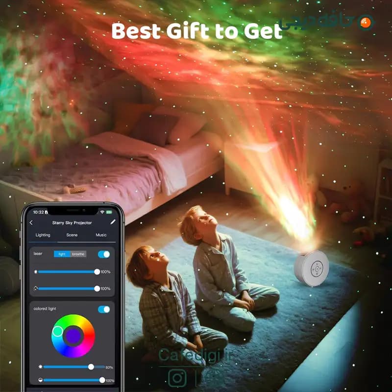 پروژکتور کهکشانی اسپیکر دار Starry Sky Projector — تصویر ۶