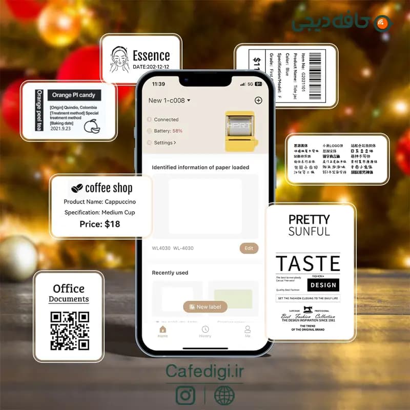 پرینتر لیبل زن NEW1 Label Printer — تصویر ۷