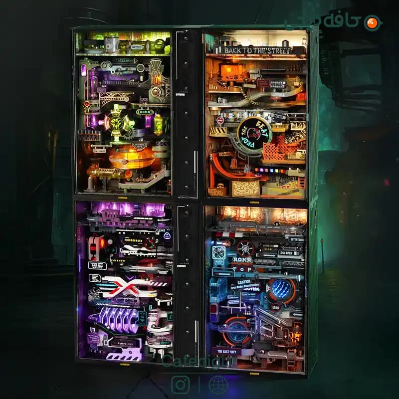 پازل سه بعدی پوکر ROKR Last City 3D Puzzle Marble Run Model – MR01S — تصویر ۳