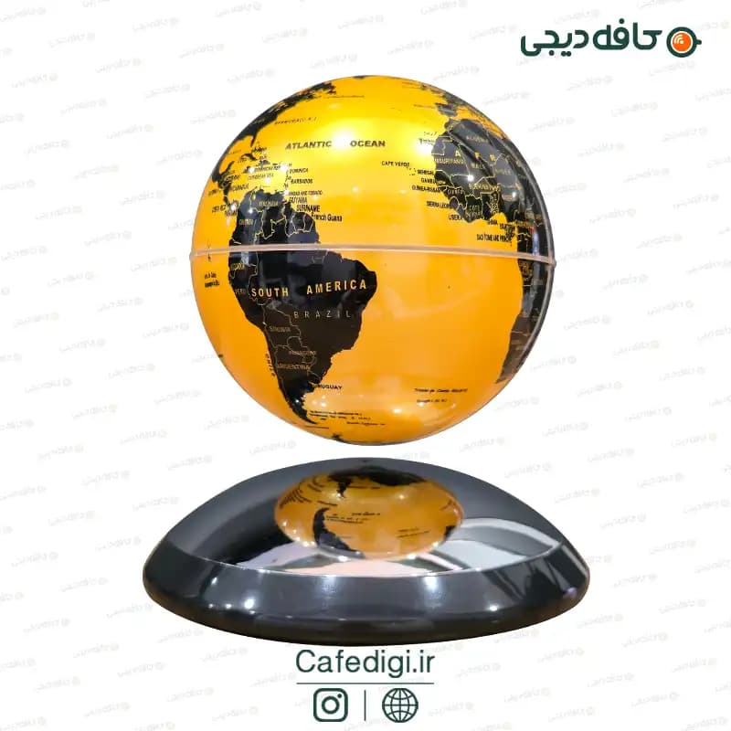 چراغ خواب کره زمین معلق مغناطیسی Levitating Gold Earth