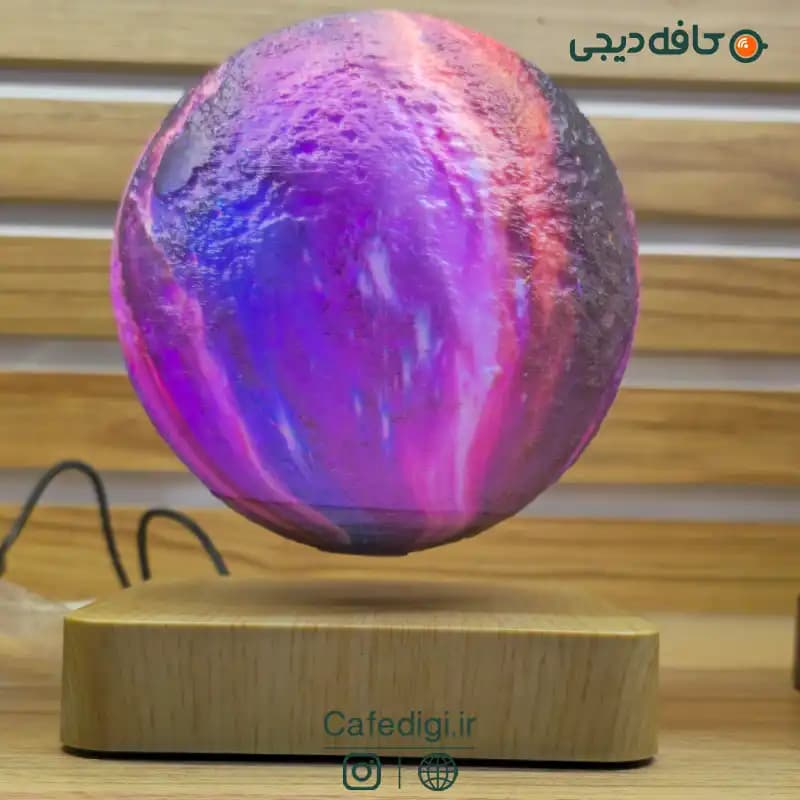 چراغ خواب ماه مغناطیسی معلق کهکشانی Levitating Galaxy Moon — تصویر ۲