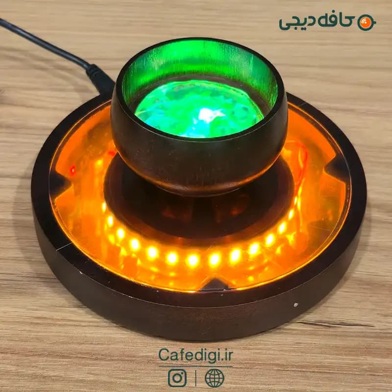 چراغ خواب و کاپ معلق مغناطیسی Levitating Cup — تصویر ۳