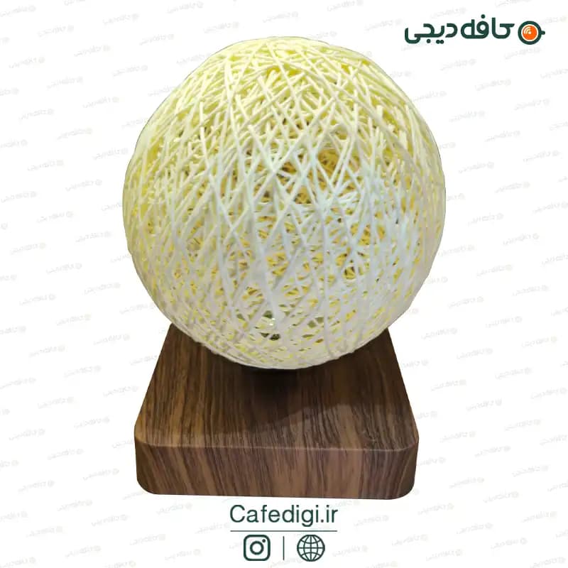 چراغ خواب معلق مغناطیسی حصیری Levitating Lamp — تصویر ۲