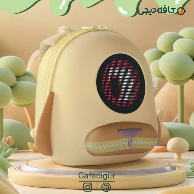 کوله پشتی هوشمند طرح سگ Golden Retriever Backpack LED — تصویر ۳