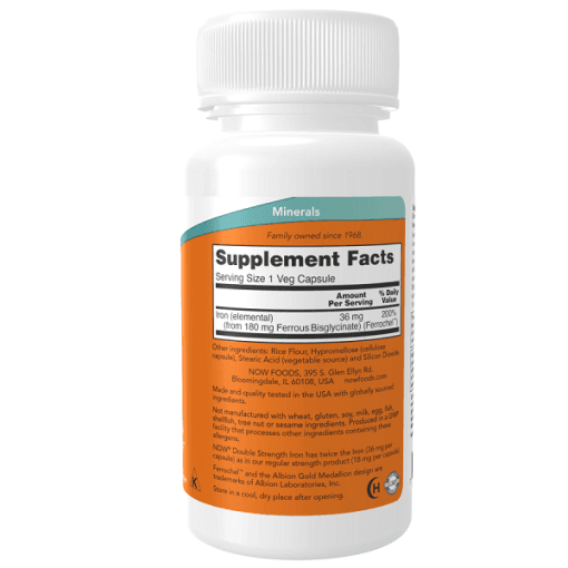 قرص آهن ناو 36 میلی گرم 90 عدد NOW Iron 36 mg — تصویر ۲