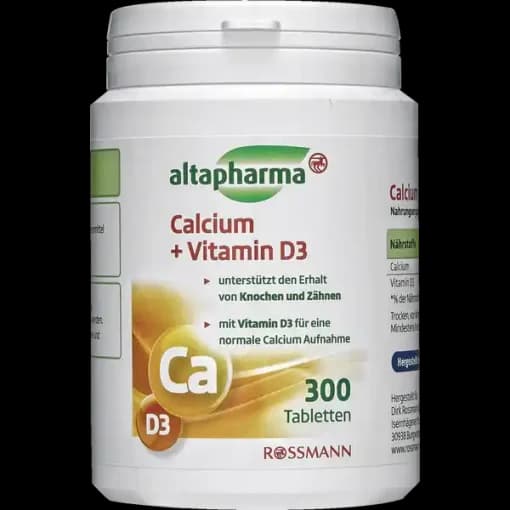 کلسیم و ویتامین دی آلتافارما Altapharma Calcium 1000 + Vitamin D3 — تصویر ۵