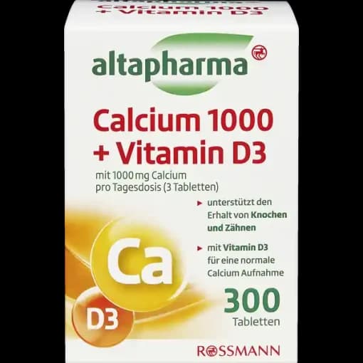 کلسیم و ویتامین دی آلتافارما Altapharma Calcium 1000 + Vitamin D3