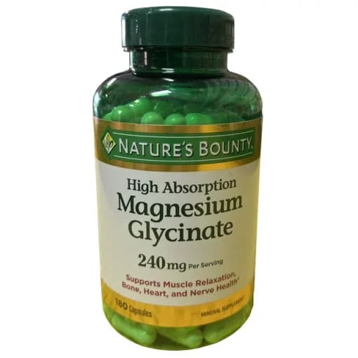 منیزیم گلیسینات نیچرز بونتی Nature’s Bounty Magnesium Glycinate — تصویر ۲