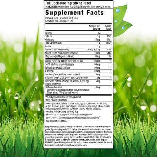 مکمل 5-HTP اروین نچرالز Irwin Naturals Double Potency 5-HTP Extra — تصویر ۲