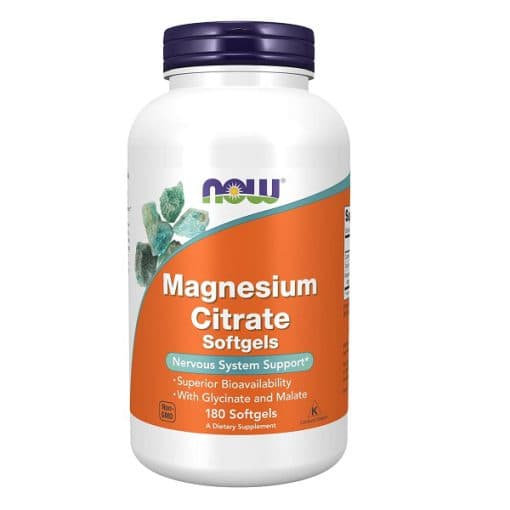 منیزیم سیترات ناو 180 عدد Now Magnesium Citrate