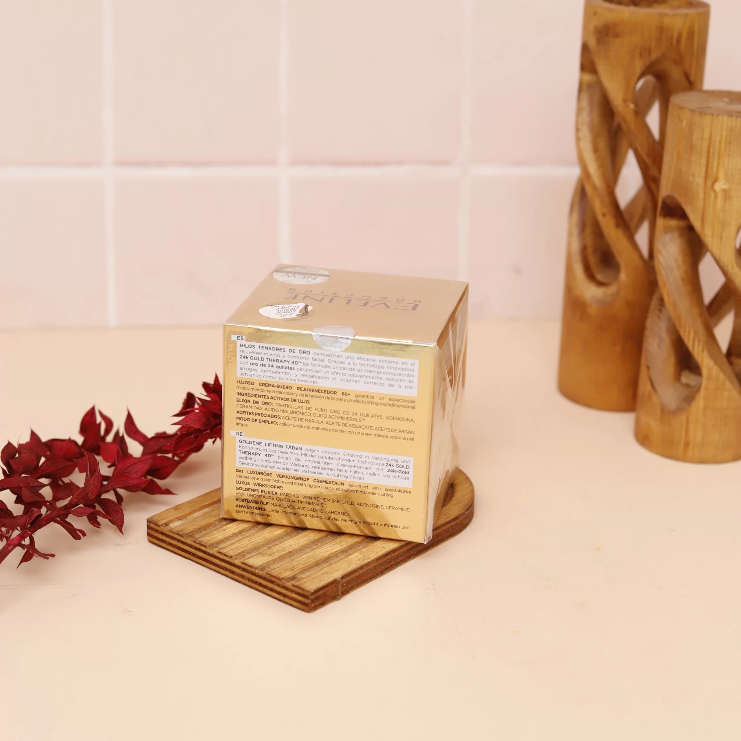 کرم لیفتینگ و ضدچروک طلای اولاین Eveline Gold Lift Expert +60 — تصویر ۲