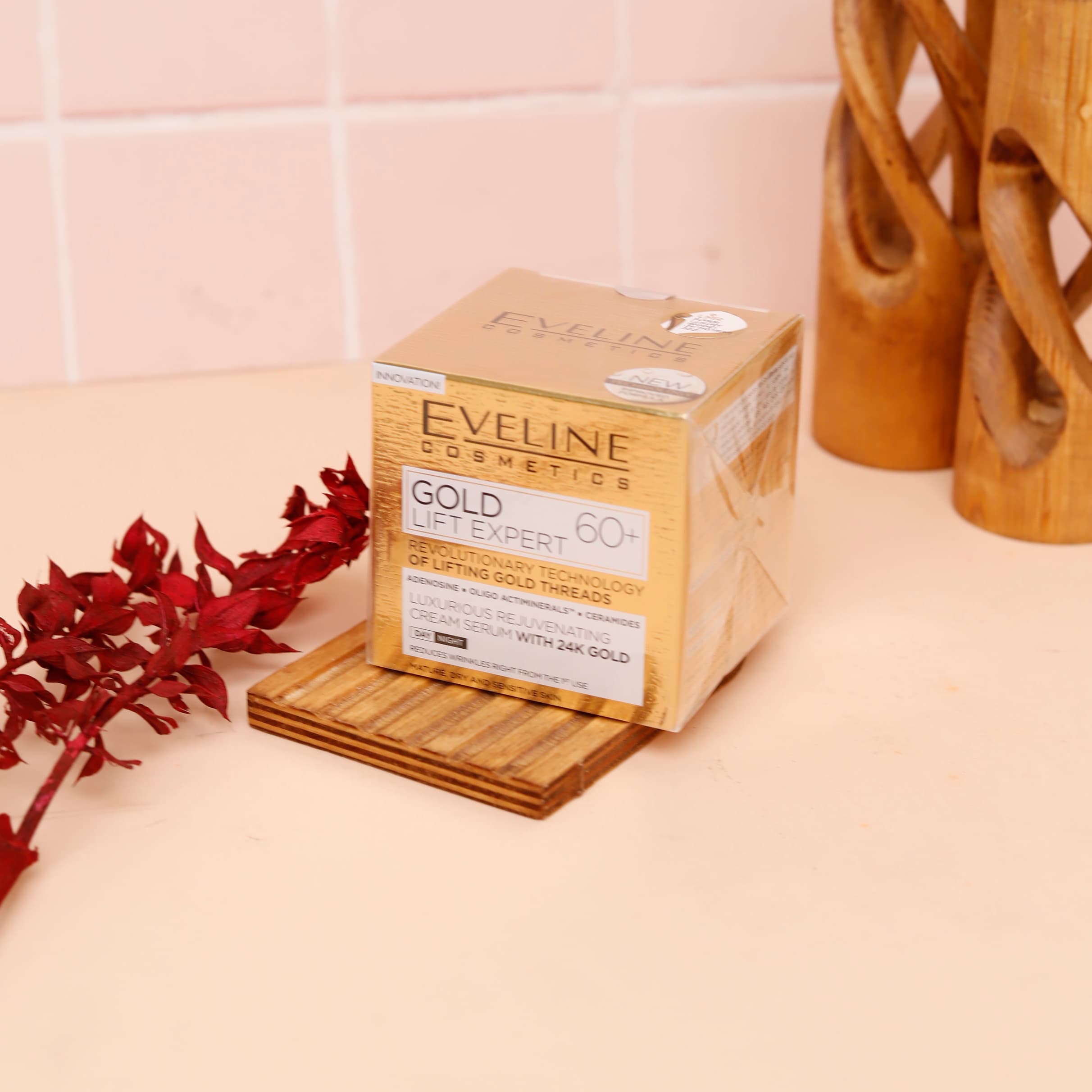 کرم لیفتینگ و ضدچروک طلای اولاین Eveline Gold Lift Expert +60