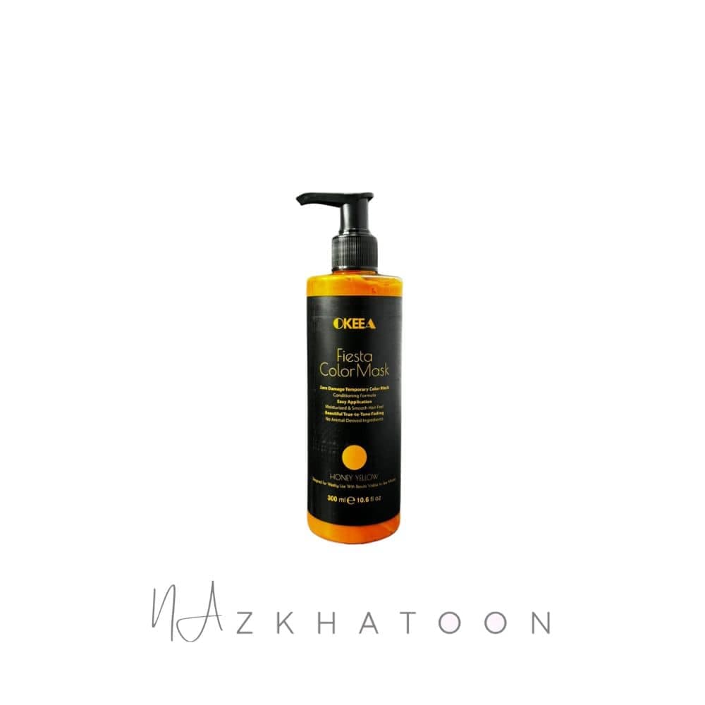 ماسک رنگ موی اُکیا رنگ زرد عسلی | OKEEA Hair Color Mask Honey Yellow