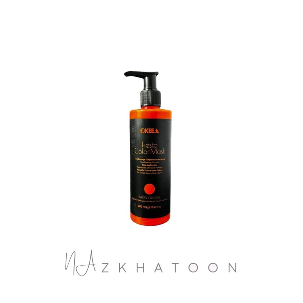 ماسک رنگ موی اُکیا رنگ نئون نارنجی | OKEEA Hair Color Mask Neon Orange