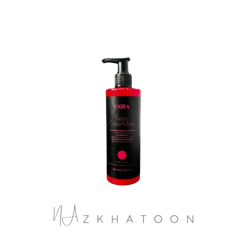 ماسک رنگ موی اُکیا رنگ پینک بمب | OKEEA Hair Color Mask Pink Bomb