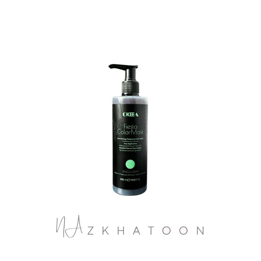 ماسک رنگ موی اُکیا رنگ سبز جنگلی | OKEEA Hair Color Mask Jungle Green