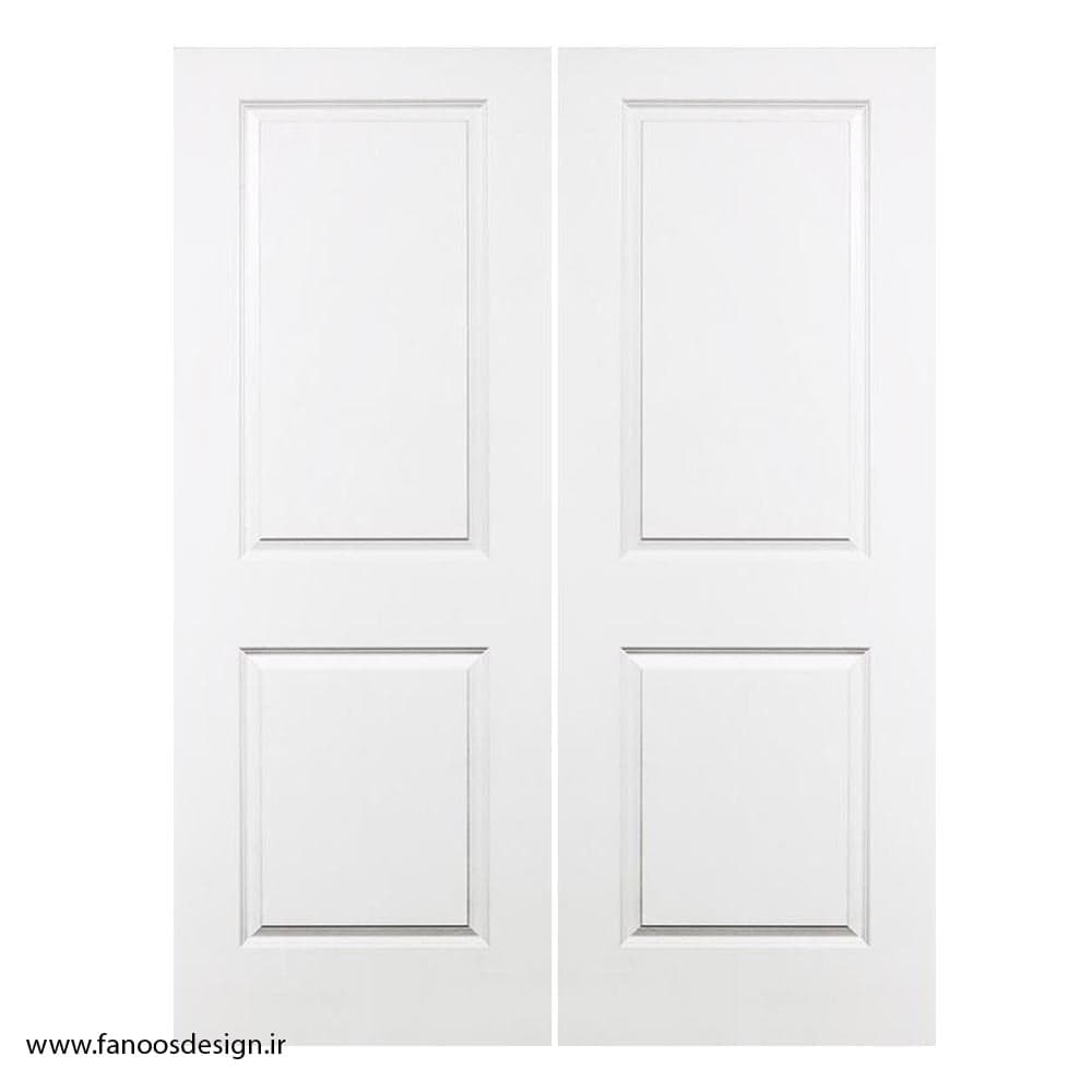 درب اتاق پذیرایی دولنگه دو قاب کلاسیک کد 40205