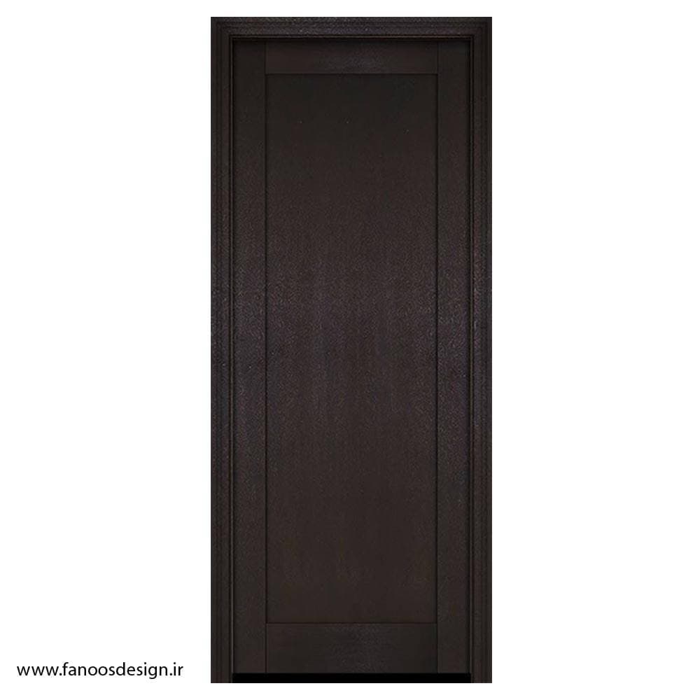 درب تمام چوب اتاق با رنگ مشکی مات کد 40107
