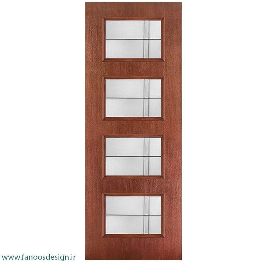 درب چوبی ساختمان تک لنگه کد 21105
