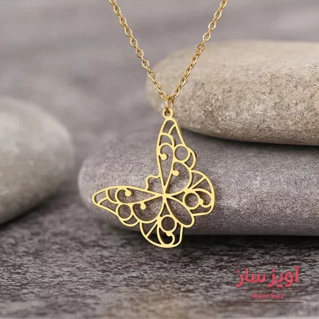 گردنبند پروانه کد 101228