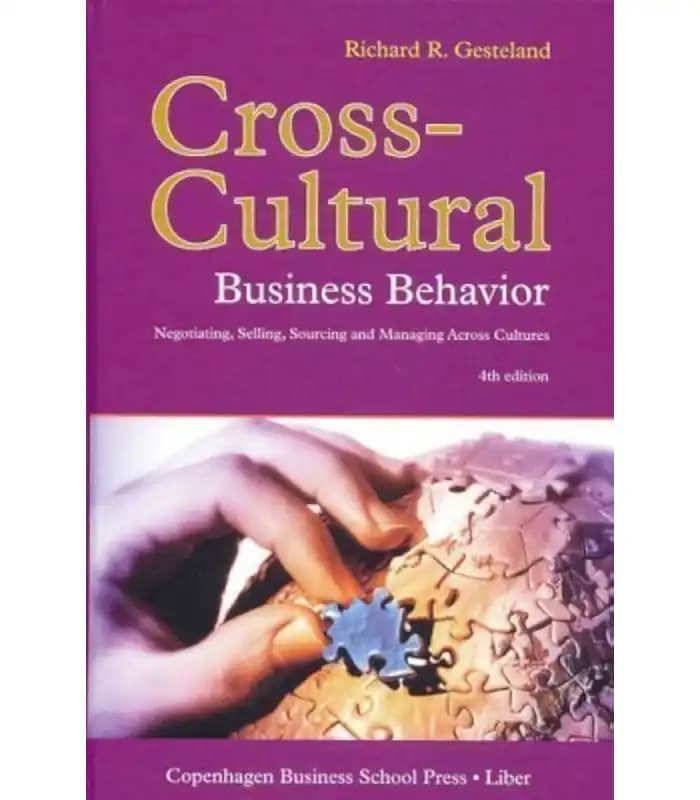 کتاب Cross-Cultural Business Behavior: Negotiating, Selling, Sourcing اثر ریچارد گستلند | نسخه انگلیسی PDF