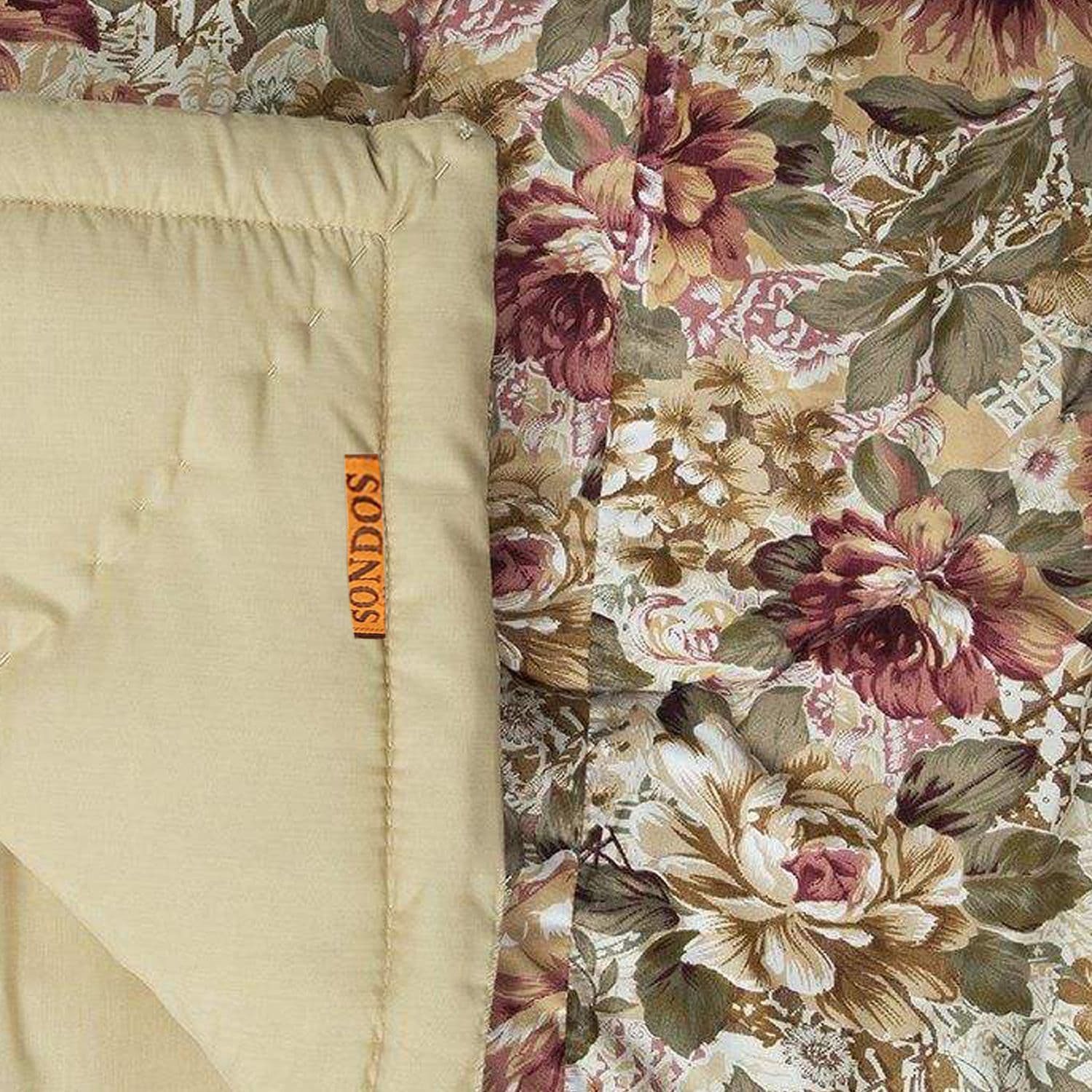 لحاف کرسی سندس مدل گلدن رز کد F319 سایز 300×300 سانتی متر — تصویر ۳
