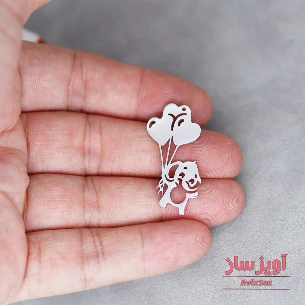 گردنبند بچه فیل و بادکنک کد 101121