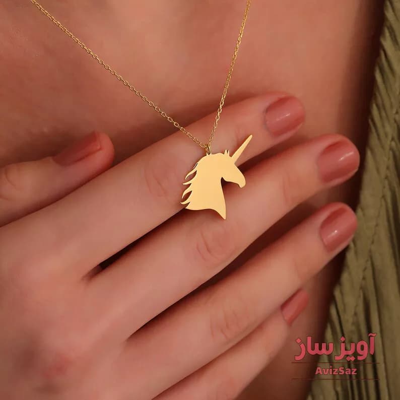 گردنبند اسب تک شاخ کد 101104