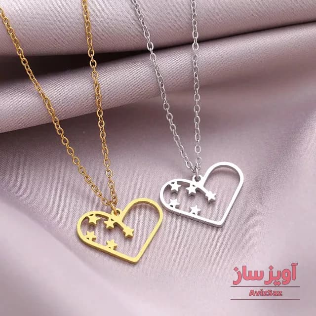 گردنبند قلب و ستاره کد 101086