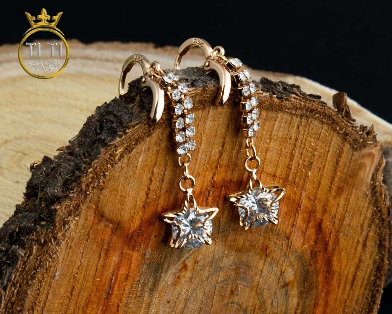 گوشواره آویزی ستاره 011017