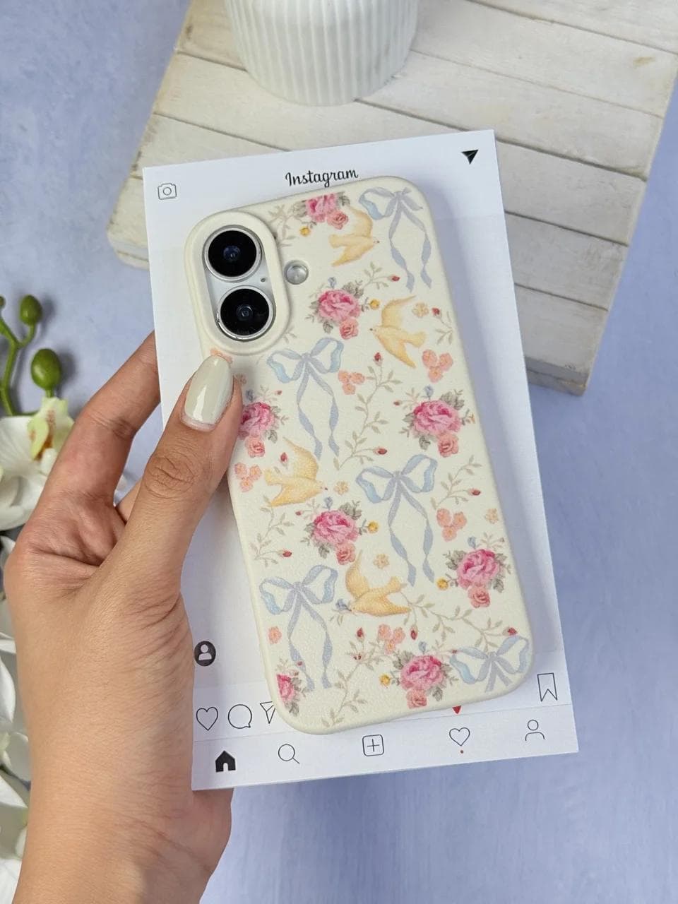 قاب آشیانه پرنده های عاشق آیفون ، سامسونگ ، شیائومی (کدC2259) مناسب برای A35 — تصویر ۵
