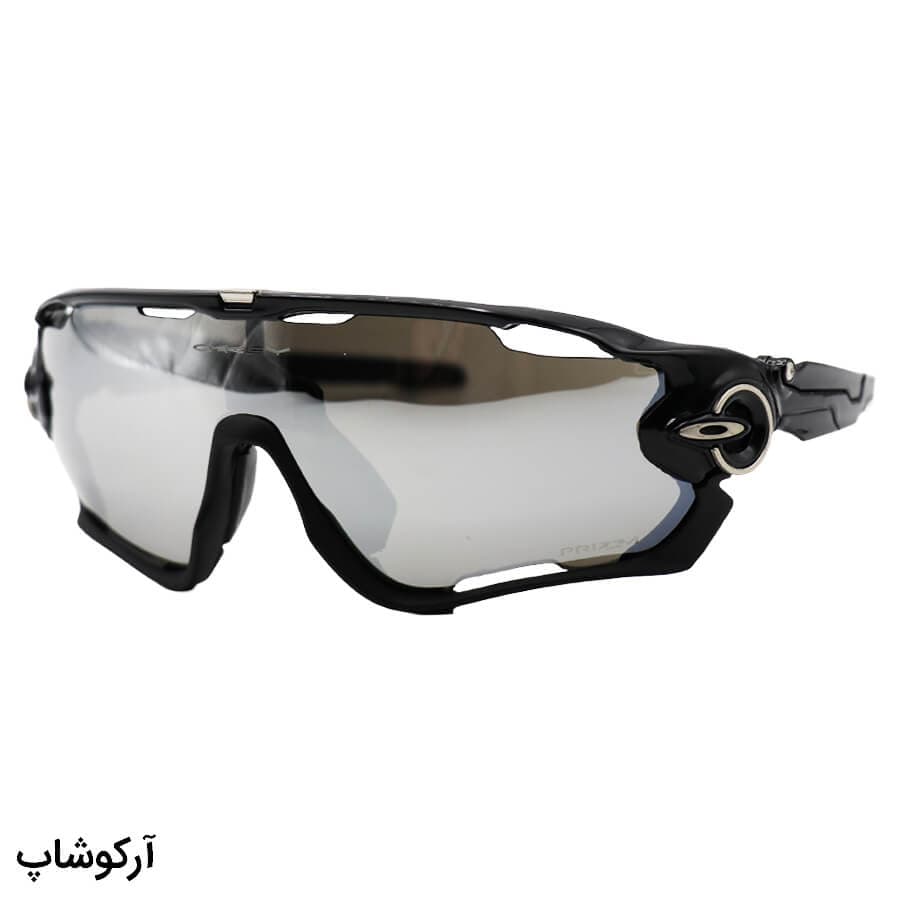 عینک ورزشی OAKLEY با فریم مشکی رنگ، 5 کاور لنز قابل تعویض و تجهیزات کامل مدل OO9290-B13 — تصویر ۴