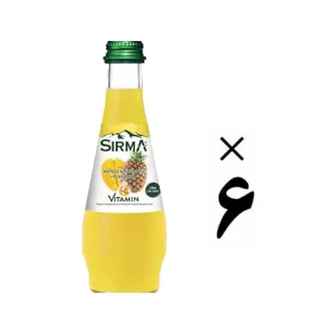 آب معدنی ویتامین دار آناناس سیرما 6 عددی Sirma