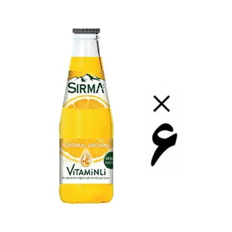 آب معدنی ویتامین دار پرتغال سیرما 6 عددی Sirma