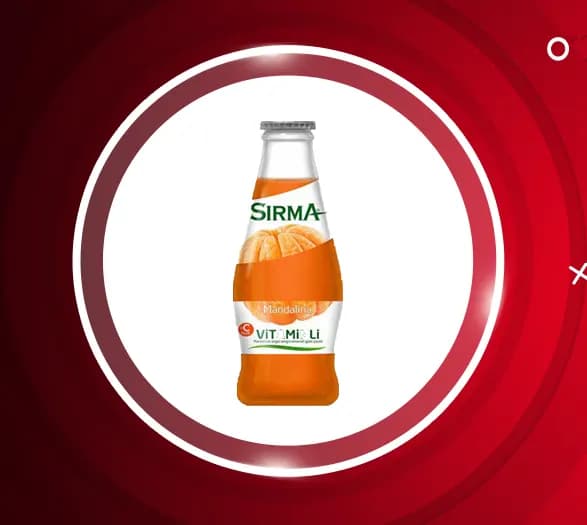 آب معدنی ویتامین دار نارنگی سیرما 24 عددی Sirma — تصویر ۲