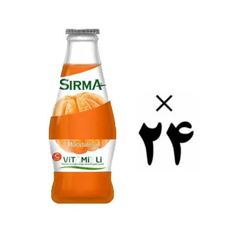 آب معدنی ویتامین دار نارنگی سیرما 24 عددی Sirma
