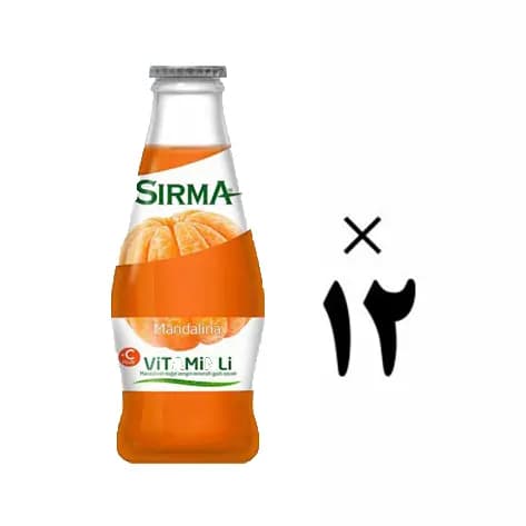 آب معدنی ویتامین دار نارنگی سیرما 12 عددی Sirma