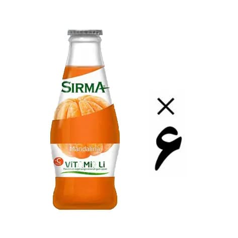 آب معدنی ویتامین دار نارنگی سیرما 6 عددی Sirma