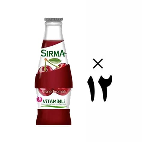 آب معدنی ویتامین دار گیلاس سیرما 12 عددی Sirma