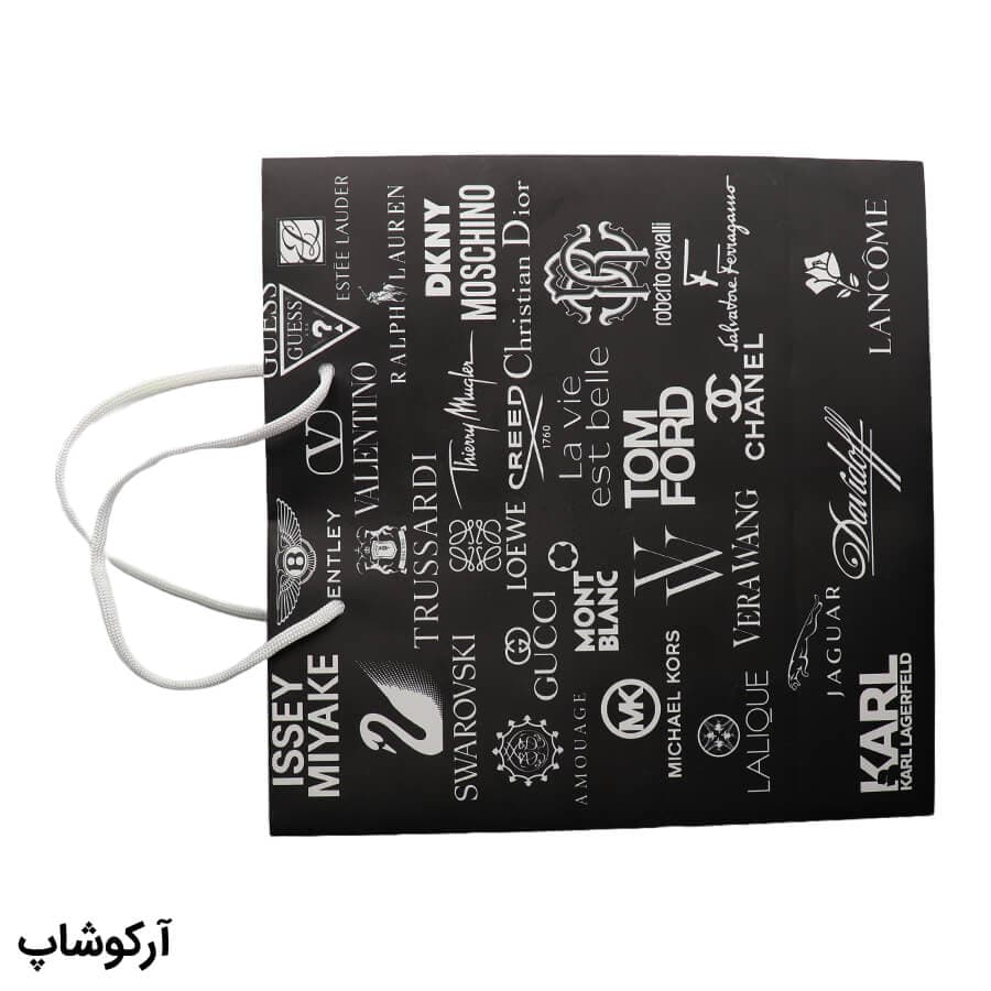 بگ، پاکت و ساک دستی هدیه عینک با طراحی رنگ مشکی مدل 992891 — تصویر ۳