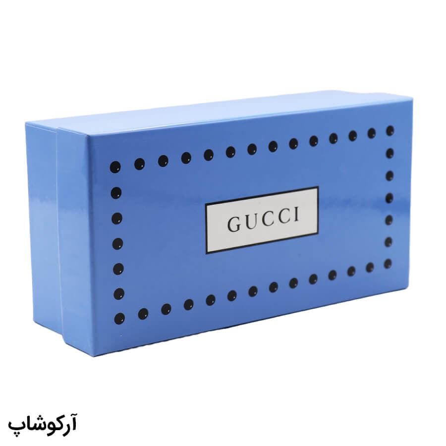 پک اورجینال عینک برند گوچی (Gucci) رنگ بنفش با تمام تجهیزات مدل 992848 — تصویر ۳