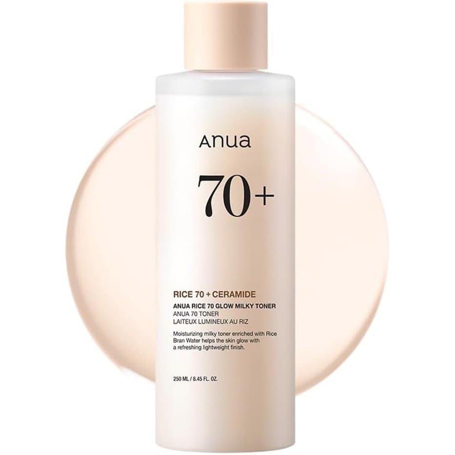 تونر روشنکننده و آبرسان آنوا رایس ۷۰ | ANUA Rice 70 Glow Milky Toner
